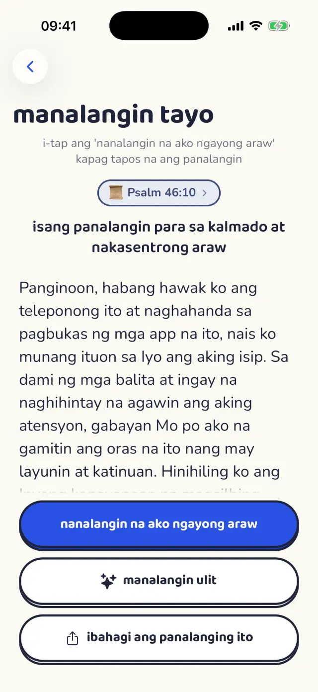 Isang gabay na panalangin na may sanggunian sa Kasulatan sa ibaba